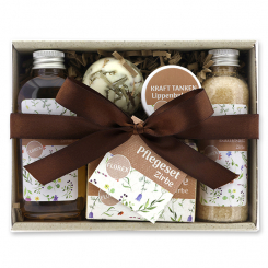 Geschenkset 5-teilig "Kraft tanken", Zirbe 