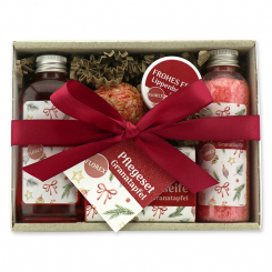Geschenkset 5-teilig "Frohes Fest", Granatapfel 