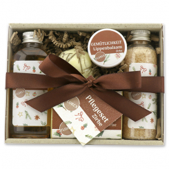 Geschenkset 5-teilig "Gemütlichkeit", Zirbe 