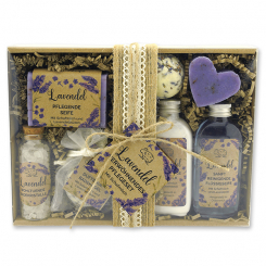 Geschenkset 7-teilig "Wohlfühlzeit", Lavendel 