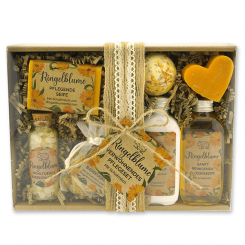 Geschenkset 7-teilig "Wohlfühlzeit", Ringelblume 