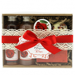Gift set 5 pieces, Rose with petals 