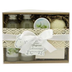 Gift set 5 pieces, Christmas rose white 