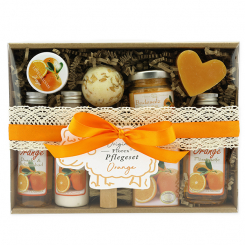 Geschenkset 9-teilig, Orange 