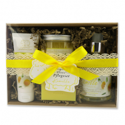 Geschenkset 4-teilig, Kamille 