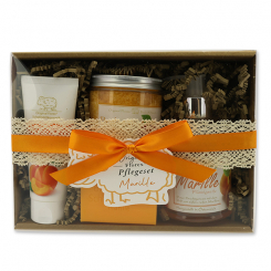 Geschenkset 4-teilig, Marille 