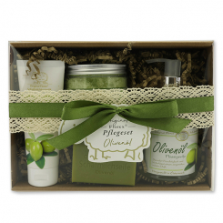 Geschenkset 4-teilig, Olivenöl 