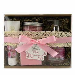 Geschenkset 4-teilig, Rose Diana 