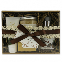 Geschenkset 4-teilig, Zirbe 