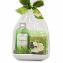 Set with sheep 4 pieces in a cellophane bag, Verbena 