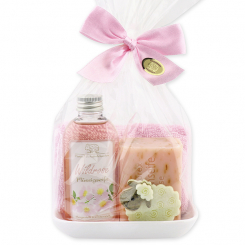 Set with sheep 4 pieces in a cellophane bag, WIld rose 