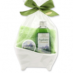 Mini Badewannen Set 4-teilig in Cello, Bergkräuter 