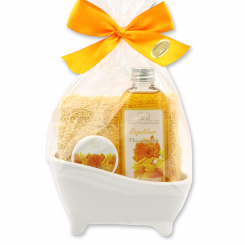 Mini Badewannen Set 4-teilig in Cello, Ringelblume 