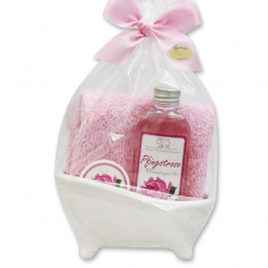 Mini Badewannen Set 4-teilig in Cello, Pfingstrose 