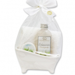 Mini Badewannen Set 4-teilig in Cello, Schneerose 