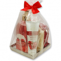 Care set 5 pieces in a cellophane bag, Pomegranate 