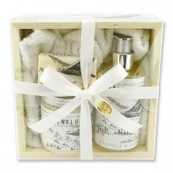 Holzboxset groß 5-teilig "Höhenflug", Edelweiß 