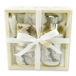 Holzboxset groß 5-teilig "Lieblingsgipfel", Edelweiß 