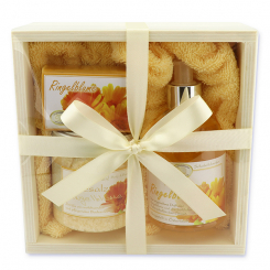 Wooden box set big 5 pieces, Marigold 