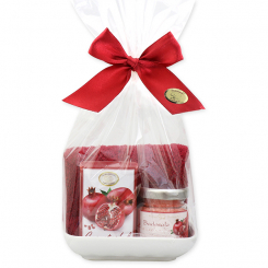 Pflegeset 4-teilig in Cello, Granatapfel 