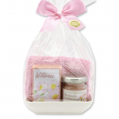 Pflegeset 4-teilig in Cello, Wildrose 