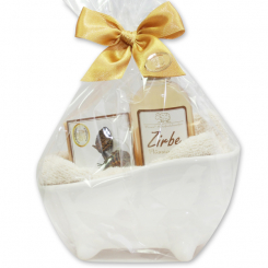 Wellness Set 4-teilig in Cello, Zirbe 