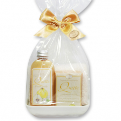 Care set 4 pieces in a cellophane bag, Quince 