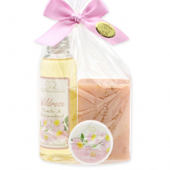 Care set 3 pieces in a cellophane bag, Wild rose 