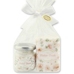 Pflegeset 2-teilig "Vielen Dank", Schneerose 