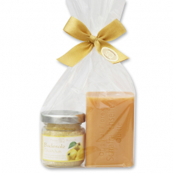 Bath set 2 pieces in a cellophane bag, Quince 