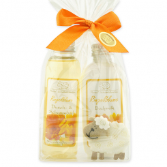 Gift set with felt sheep, Marigold 