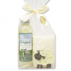 Set with felt sheep, Classic 