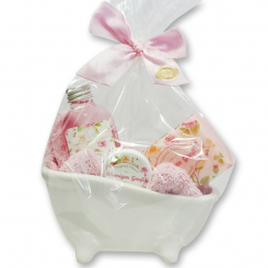 Wellness set 5 pieces "Blumiger Gruß", Peony 