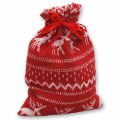 Schafmilchseife Seifennadeln in Stoffsäckchen 240g, Granatapfel 