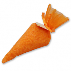 Schafmilchseife Seifennadeln in Organzatüte 80g, Orange 