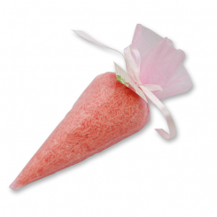 Schafmilchseife Seifennadeln in Organzatüte 80g, Pfingstrose 