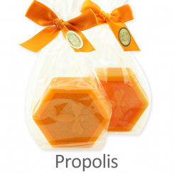 Sheep milk soap 100g with a bee in a cellophane, Propolis 