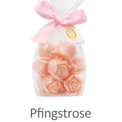 Schafmilchseife Rose Florex mini 10x7g, in Cello, Pfingstrose 