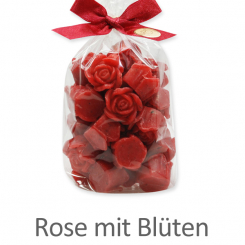 Schafmilchseife Rose Florex mini 30x7g, in Cello, Rose mit Blüten 
