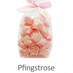Schafmilchseife Rose Florex mini 30x7g, in Cello, Pfingstrose 