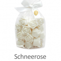 Schafmilchseife Rose Florex mini 30x7g, in Cello, Schneerose 