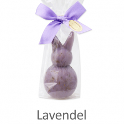 Sheep milk soap bunny 64g, in a cellophane, Lavender 