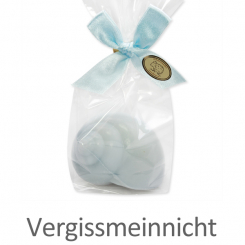 Sheep milk soap snail shell 75g, in a cellophane, Forget-me-not 