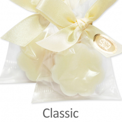 Sheep milk soap flower 20g, in a cellophane, Classic 