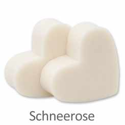 Schafmilchseife Herz mittel 23g, Schneerose 
