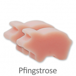 Schafmilchseife Glücksschweinchen 15g, Pfingstrose 