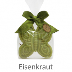 Schafmilchseife Schmetterling 60g, in Cello, Eisenkraut 