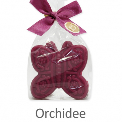 Sheep milk soap butterfly 60g, in a cellophane, Orchid 