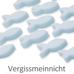 Schafmilchseife Fisch mini mini 3,2g, Vergissmeinnicht 