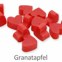 Schafmilchseife Herz mini mini 2g, Granatapfel 